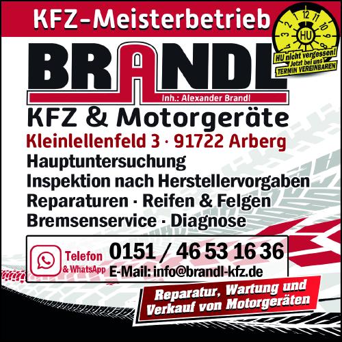 Logo des Unternehmens Brandl Kfz + Motorgeräte