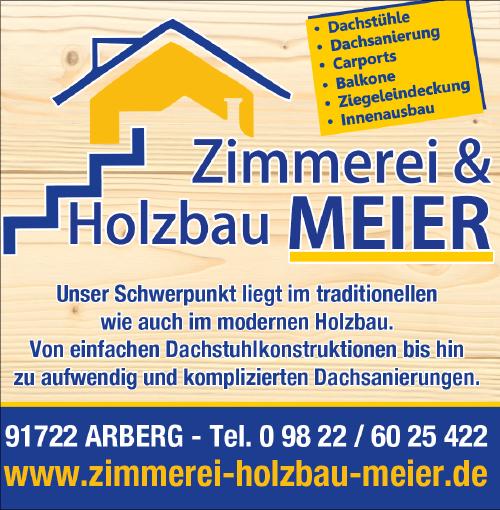 Logo des Unternehmens Zimmerei & Holzbau Meier GmbH