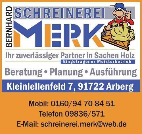 Logo des Unternehmens Schreinerei Bernhard Merk