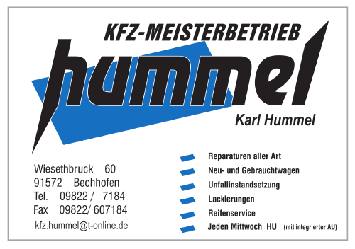 Logo des Unternehmens KFZ-Meisterbetrieb Hummel